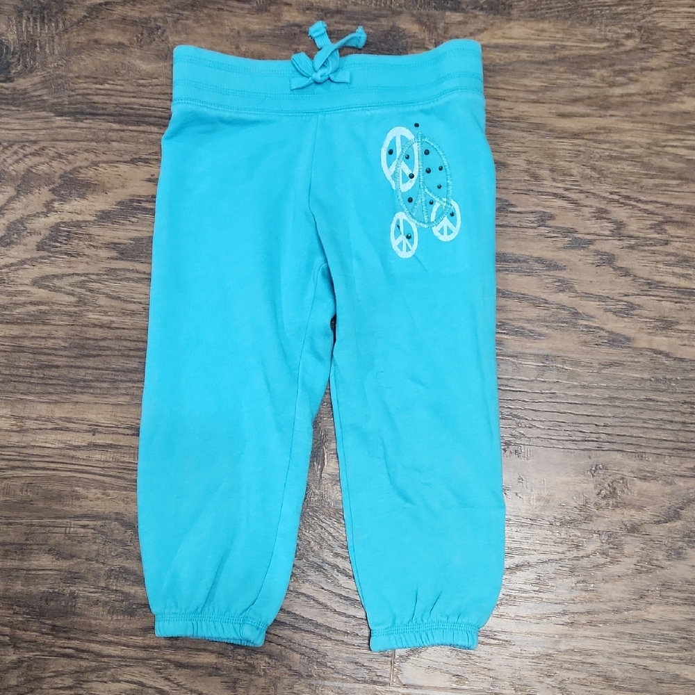 Cherokee Turquoise Peace Sign Joggers